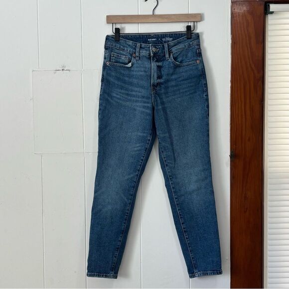 Old Navy OG Straight Mid Wash Denim Jeans Size 2 - Picture 1 of 5